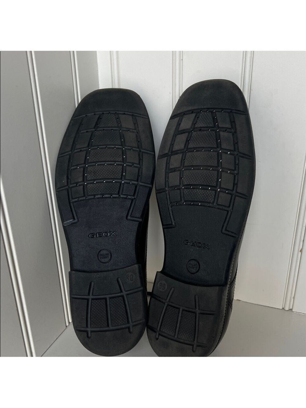 GEOX Black Leather Classic Oxfords Size EU 39/US 6 - Picture 10 of 15